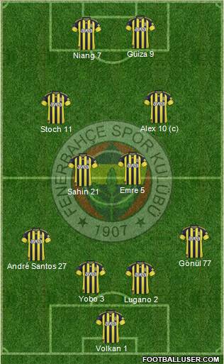 Fenerbahçe SK Formation 2011