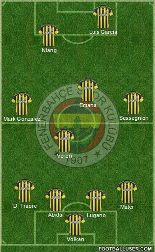 Fenerbahçe SK Formation 2011