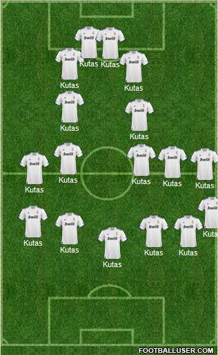 R. Madrid Castilla Formation 2011