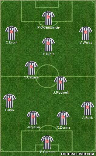 West Bromwich Albion Formation 2011