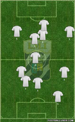 CD Municipal Iquique S.A.D.P. 4-1-2-3 football formation