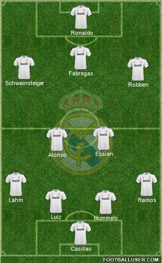 Real Madrid C.F. Formation 2011