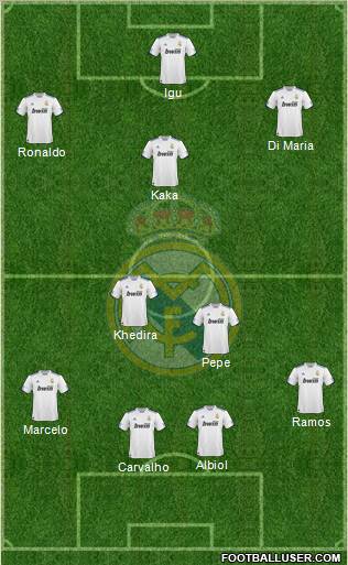 Real Madrid C.F. Formation 2011