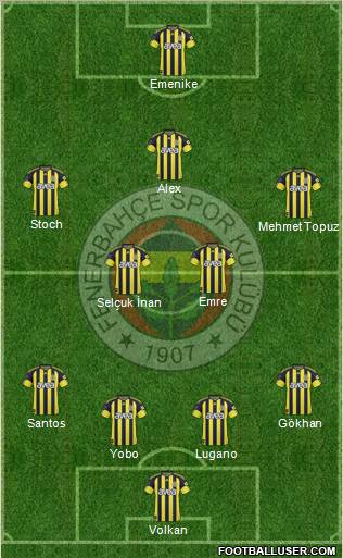 Fenerbahçe SK Formation 2011