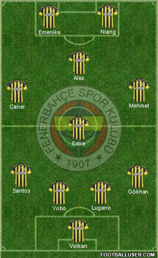 Fenerbahçe SK Formation 2011