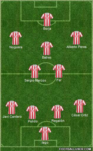 Atlético Madrid B Formation 2011