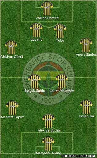 Fenerbahçe SK Formation 2011