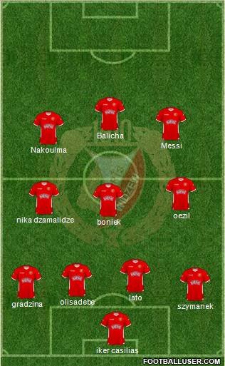 Widzew Lodz Formation 2011