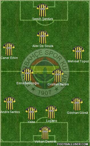 Fenerbahçe SK Formation 2011