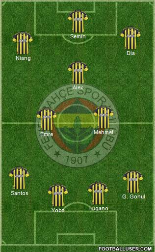 Fenerbahçe SK Formation 2011