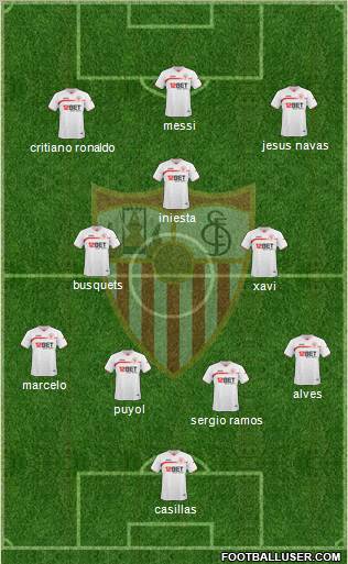 Sevilla F.C., S.A.D. Formation 2011