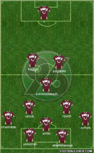 Hannover 96 Formation 2011