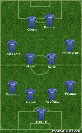 Cardiff City football formation