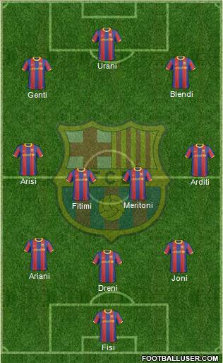 F.C. Barcelona Formation 2011
