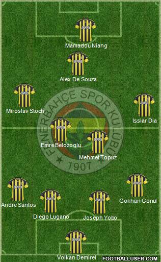 Fenerbahçe SK Formation 2011