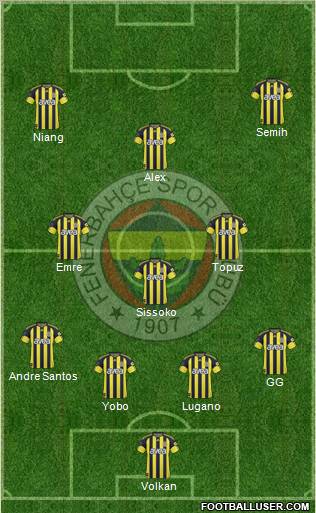 Fenerbahçe SK Formation 2011