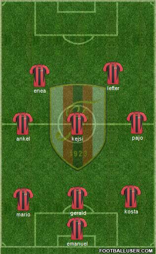 KS Flamurtari Vlorë Formation 2011