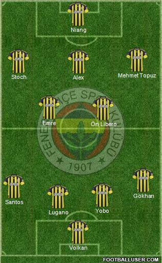 Fenerbahçe SK Formation 2011
