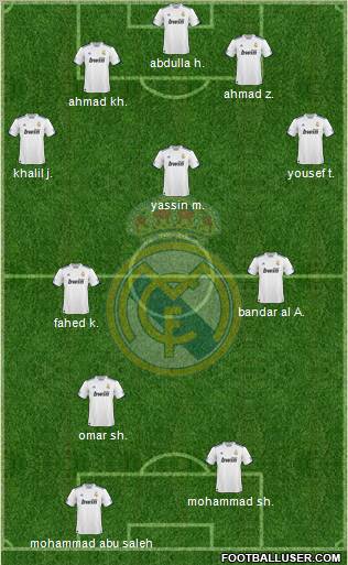 Real Madrid C.F. Formation 2011
