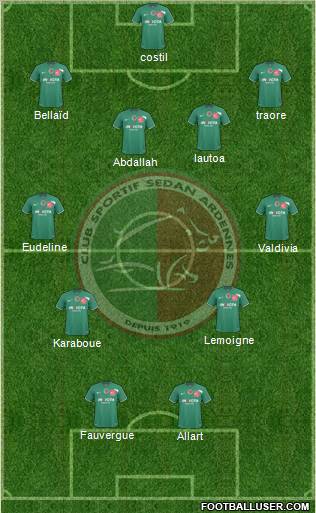 Club Sportif Sedan Ardennes Formation 2011