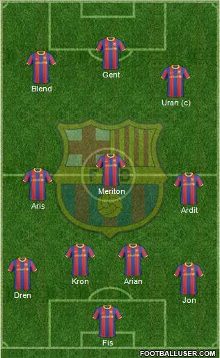 F.C. Barcelona Formation 2011