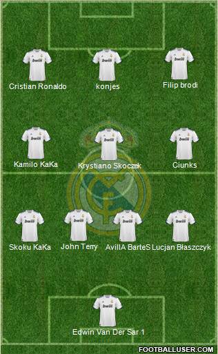 Real Madrid C.F. Formation 2011