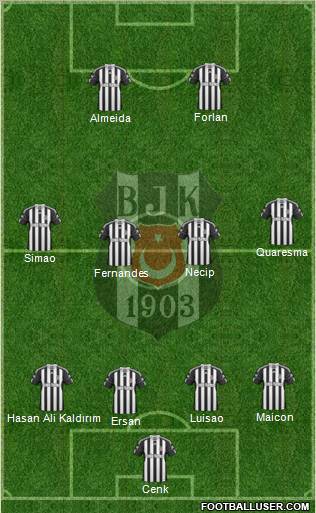 Besiktas JK Formation 2011