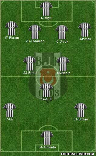 Besiktas JK Formation 2011