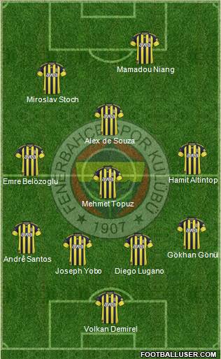 Fenerbahçe SK Formation 2011