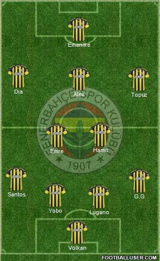 Fenerbahçe SK Formation 2011