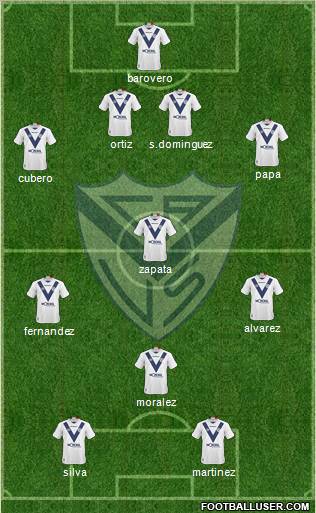 Vélez Sarsfield football formation