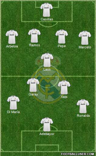Real Madrid C.F. Formation 2011