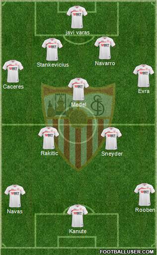 Sevilla F.C., S.A.D. Formation 2011