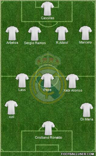 Real Madrid C.F. Formation 2011
