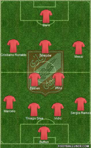 Al-Ahly Sporting Club Formation 2011