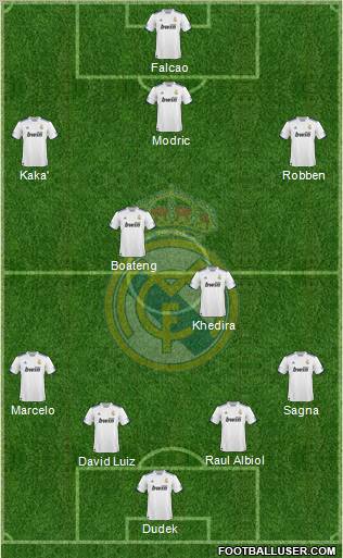 Real Madrid C.F. Formation 2011