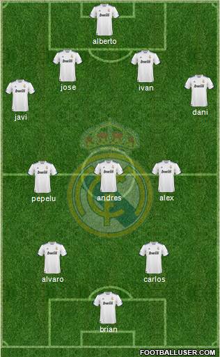 Real Madrid C.F. Formation 2011