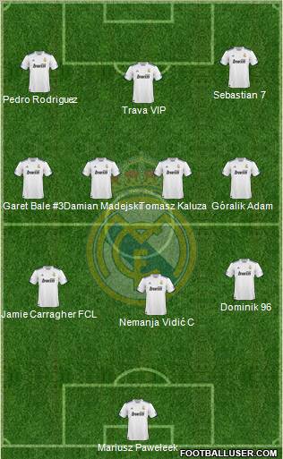 Real Madrid C.F. Formation 2011