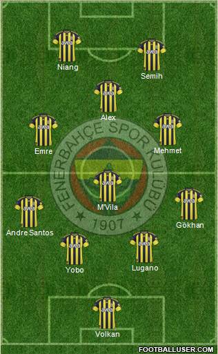 Fenerbahçe SK Formation 2011