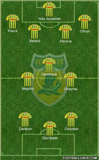 FC Nantes football formation