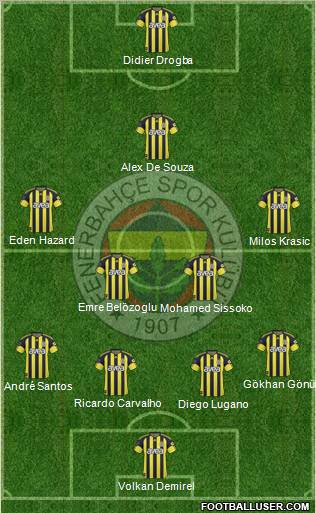 Fenerbahçe SK Formation 2011