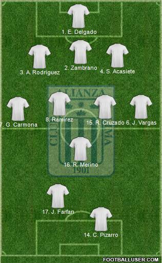C Alianza Lima Formation 2011