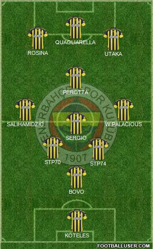 Fenerbahçe SK Formation 2011