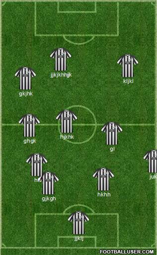Newcastle United Formation 2011