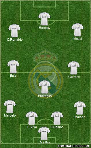 Real Madrid C.F. Formation 2011