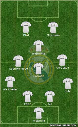 Real Madrid C.F. Formation 2011