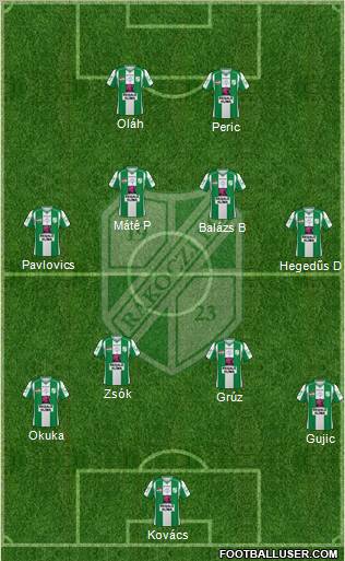 Kaposvári Rákóczi FC Formation 2011
