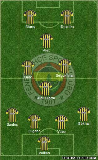 Fenerbahçe SK Formation 2011