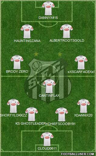 Santos FC Formation 2011
