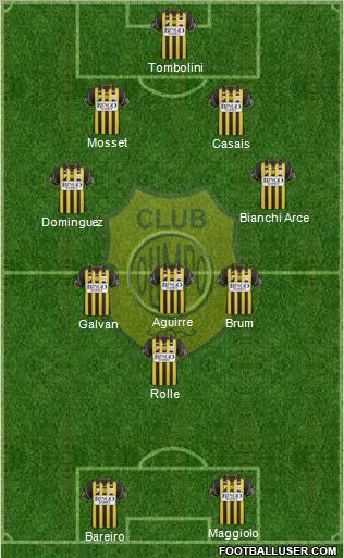 Olimpo de Bahía Blanca football formation